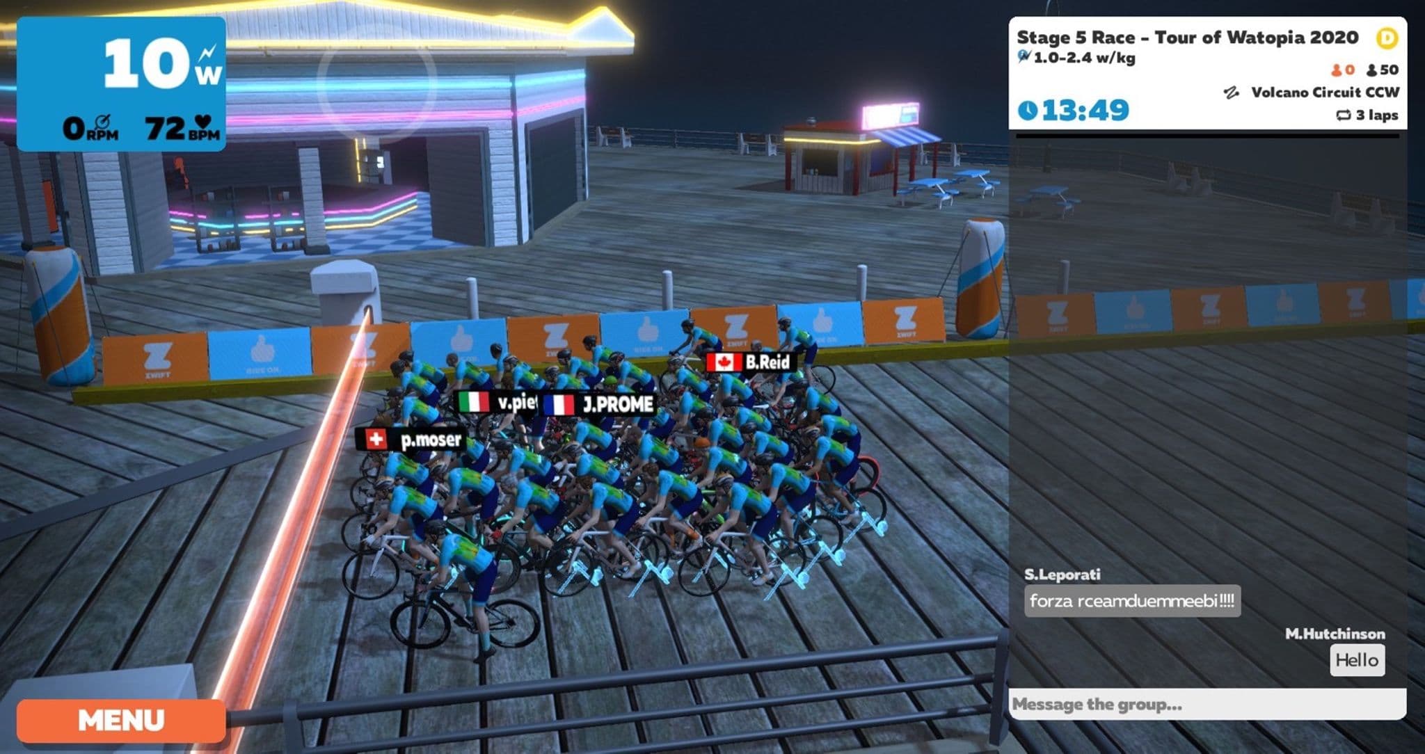 Stage 5 Race (D) - Tour of Watopia 2020