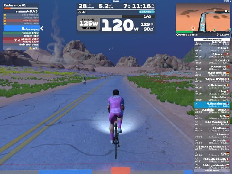 Zwift - Endurance #1 on Going Coastal in Watopia