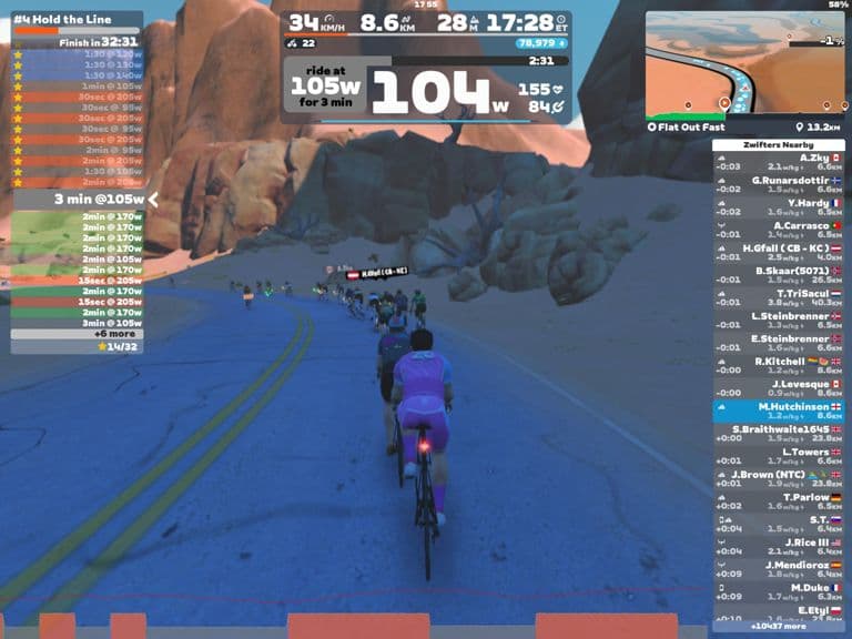 Zwift - #4 Hold the Line on Flat Out Fast in Watopia