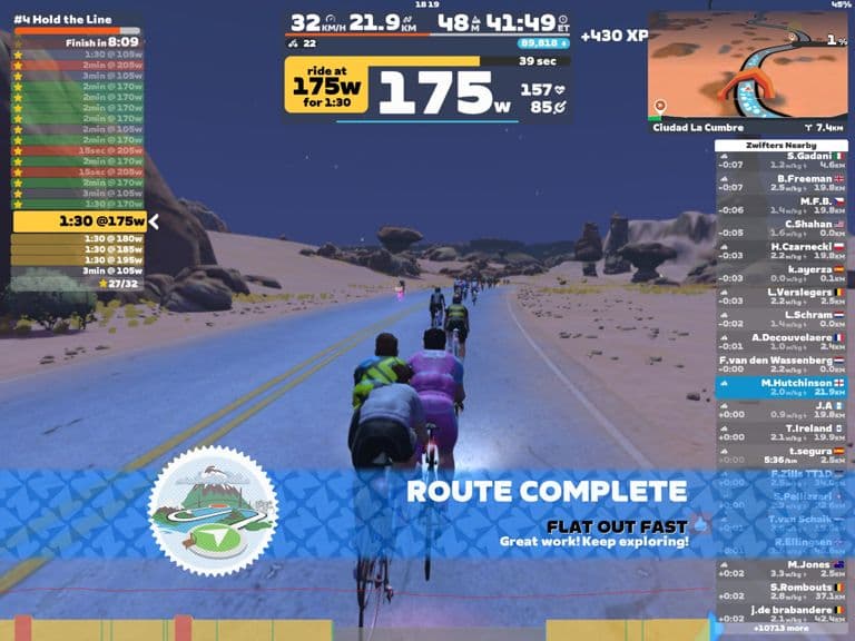 Zwift - #4 Hold the Line on Flat Out Fast in Watopia