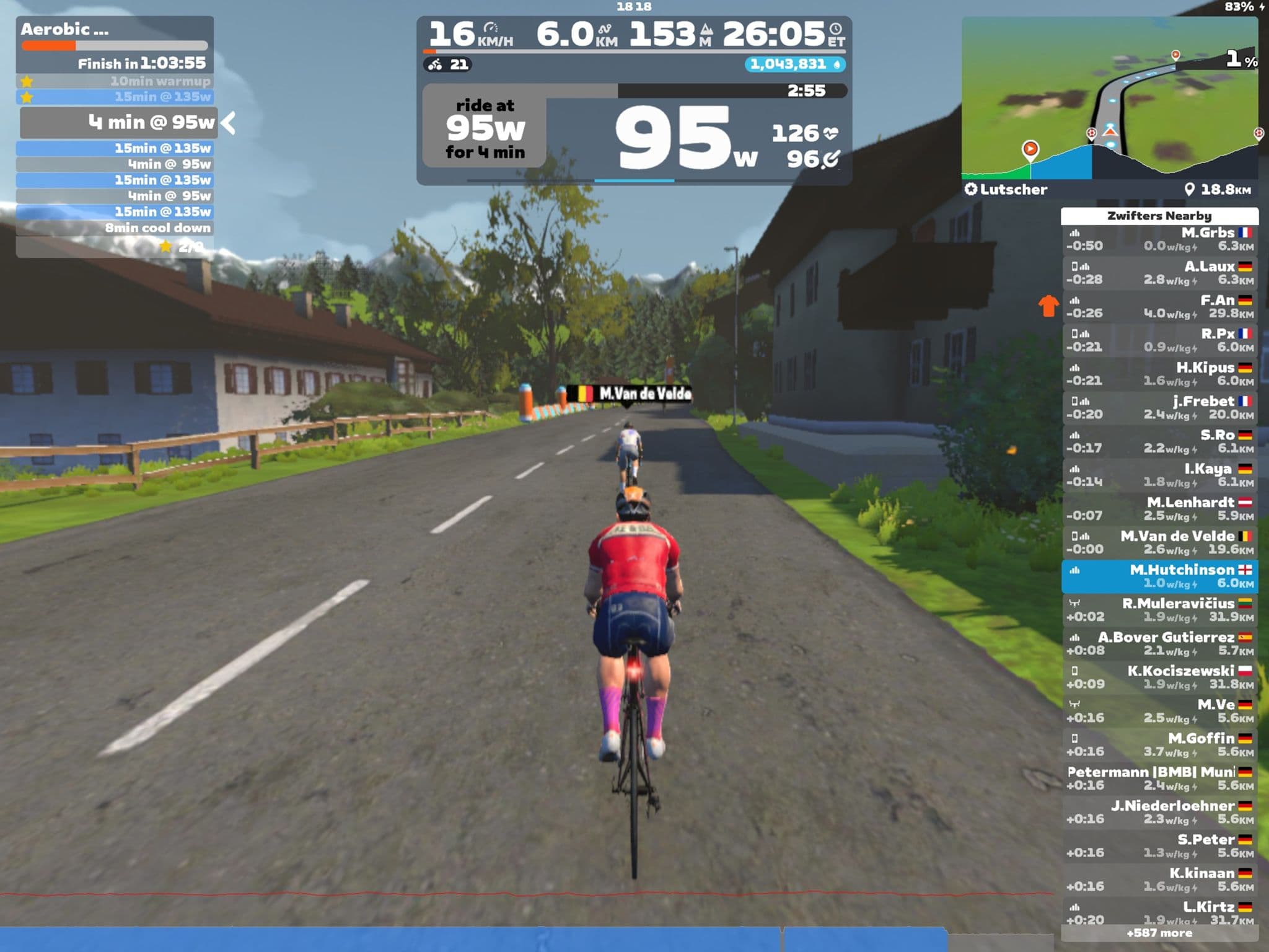 Zwift - Aerobic Foundation Marathon on Lutscher in Innsbruck