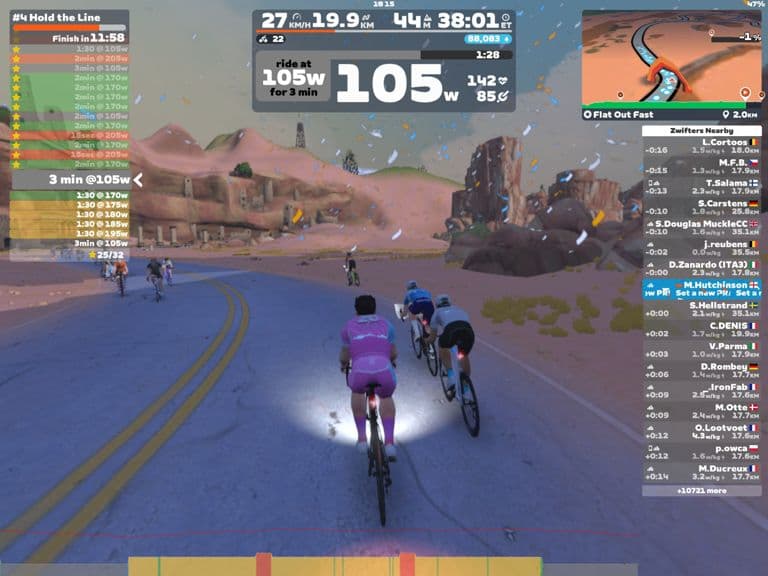 Zwift - #4 Hold the Line on Flat Out Fast in Watopia
