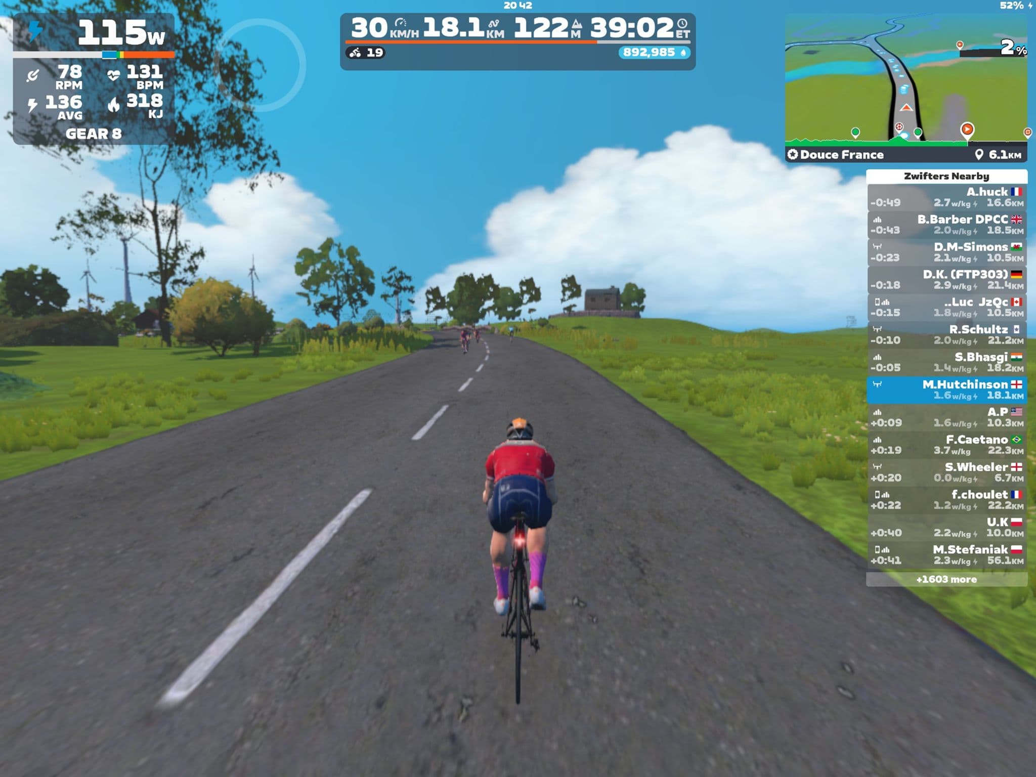 Zwift - The Gorby on Douce France in France