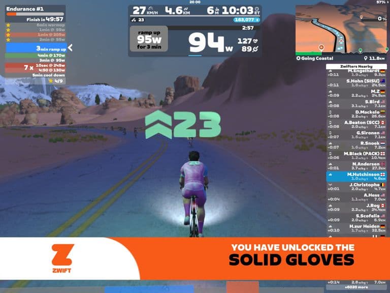 Zwift - Endurance #1 on Going Coastal in Watopia