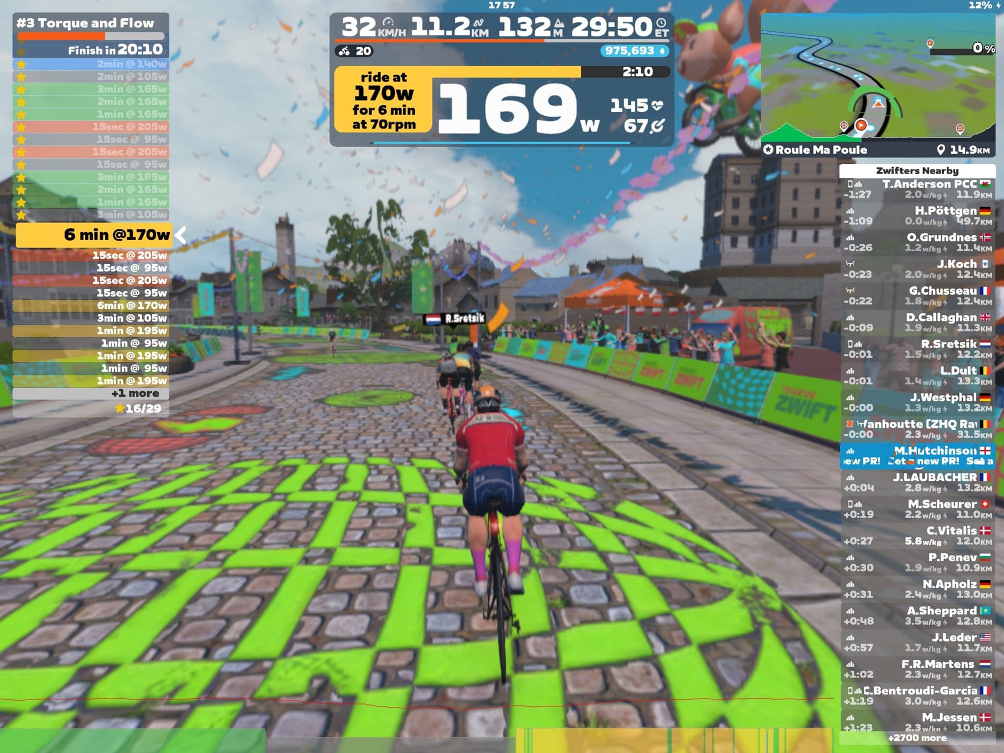 Zwift - #3 Torque and Flow on Roule Ma Poule in France