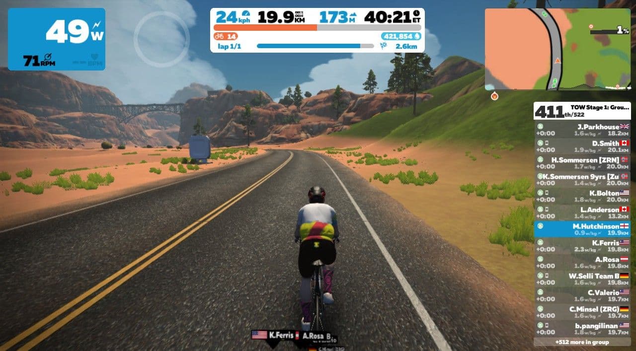 TOW Stage 1: Shorter Ride