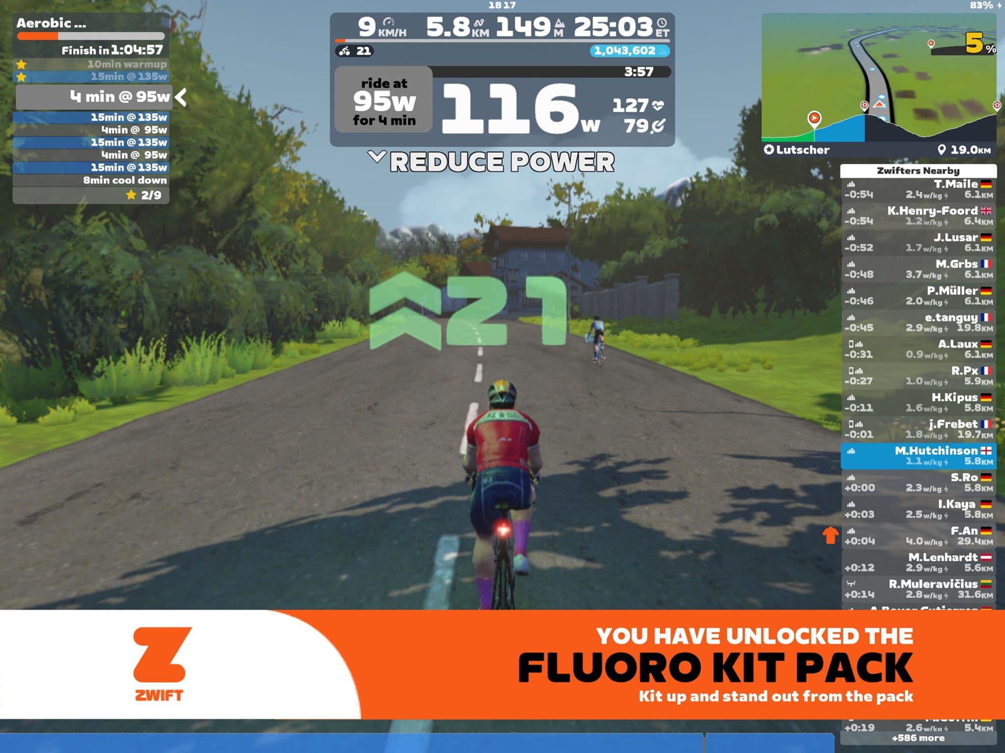 Zwift - Aerobic Foundation Marathon on Lutscher in Innsbruck