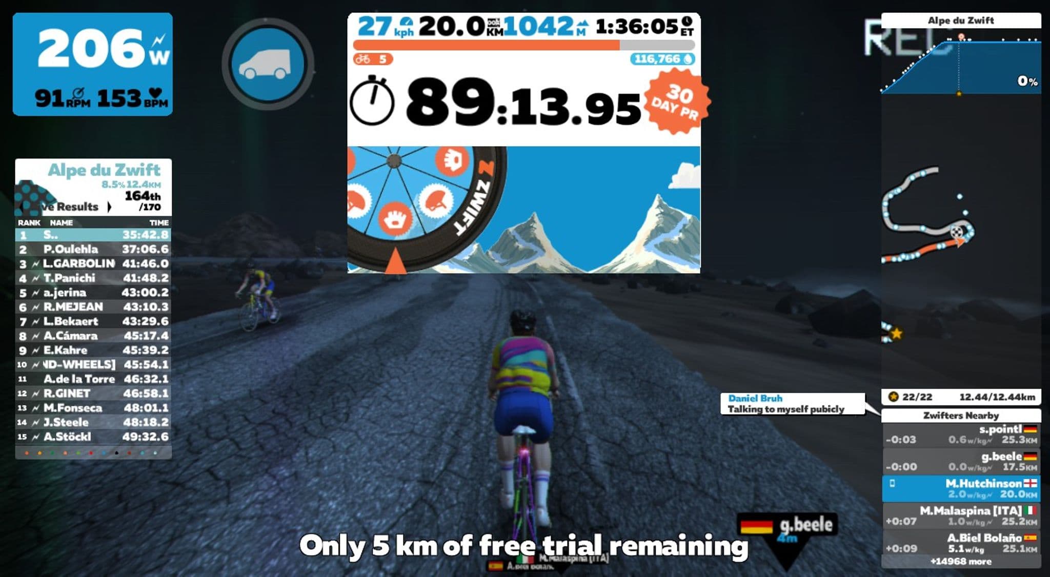 Alpe Du Zwift 🤮
