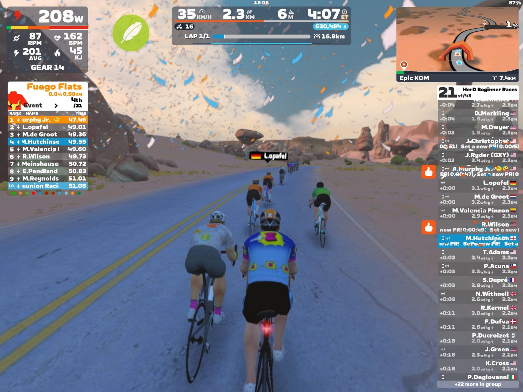 Zwift - Race: HerD Beginner Races (C) on Tick Tock in Watopia